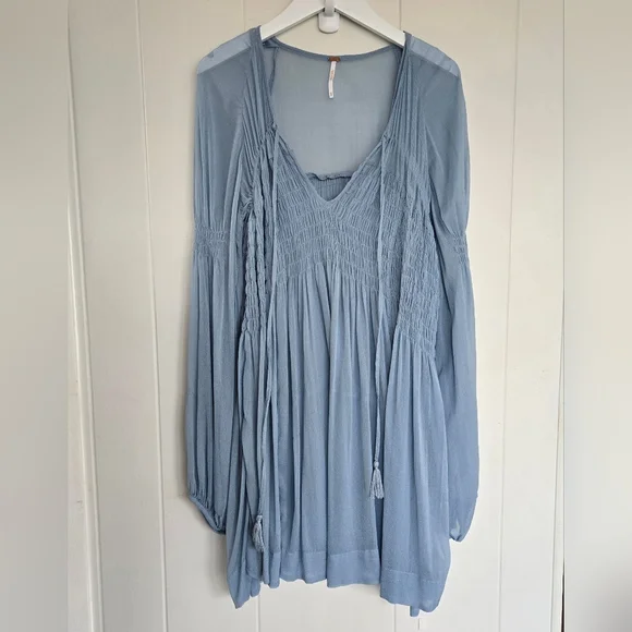 Free People Lini Smocked Dress Size XS - Picture 4 of 15